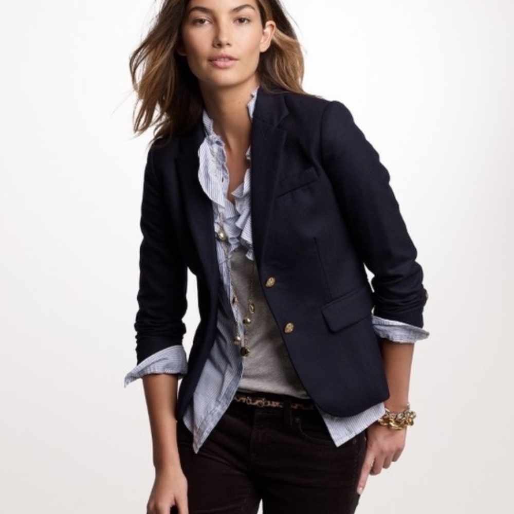 J.Crew Women's Wool School Boy Blazer